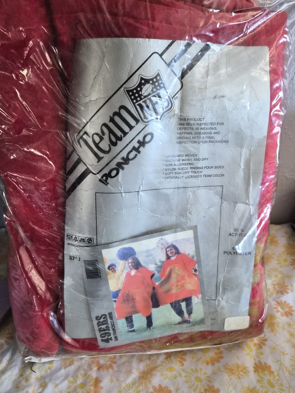 NFL Team Poncho - Red